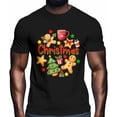 thumbnail image 2 of Mens T Shirts Cartoon Christmas Tree Biscuit Short Sleeve Casual Men's Tee Tops Graphic T-Shirts for Teen Boys/Men, 2 of 8