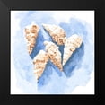 thumbnail image 2 of Caroline, Emma 12x12 Black Modern Framed Museum Art Print Titled - Shell Impressions II, 2 of 5