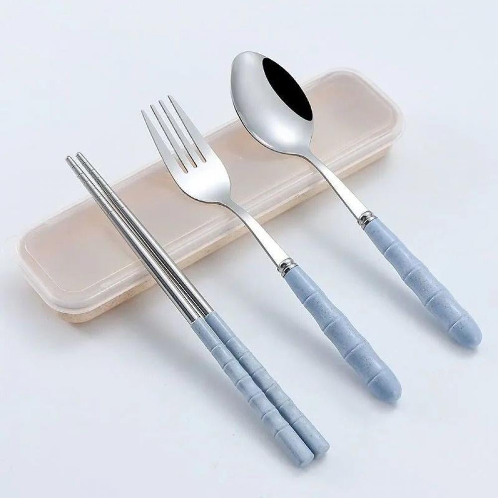 Bangus Travel Utensils, Stainless Steel Cutlery Set Portable Camp