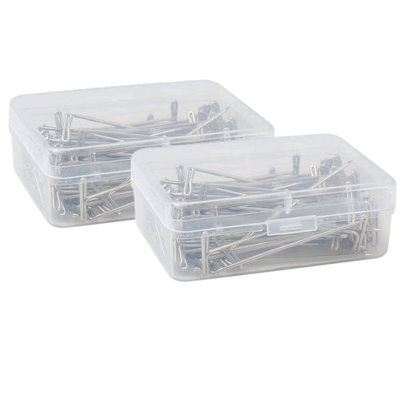 COREBAY 200 Pack T-Pins 2 Inch, T-Pins for Knitting Wig Sewing Crafts DIY, Bulletin Board Office Fabric Pins Heavy Duty