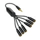 thumbnail image 2 of Cable de audio de 3,5 mm perfecl conector macho a varios conectores hembra 0,3 m, 2 of 8
