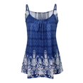 thumbnail image 2 of tops de las mujeres Túnica de Mujeres Pliegues Plisados ​​frente Plisado Fresco Corto - Azul se describe Azul S Magideal tops de las mujeres, 2 of 7