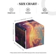 thumbnail image 4 of Cauagu Dreamy Dandelion Sunset Print Tissue Box Cover,Leather Square Holder - Decorative Holder/Organizer for Bathroom, Night Stands, Office Desk & Car 5"X5"X5", 4 of 7