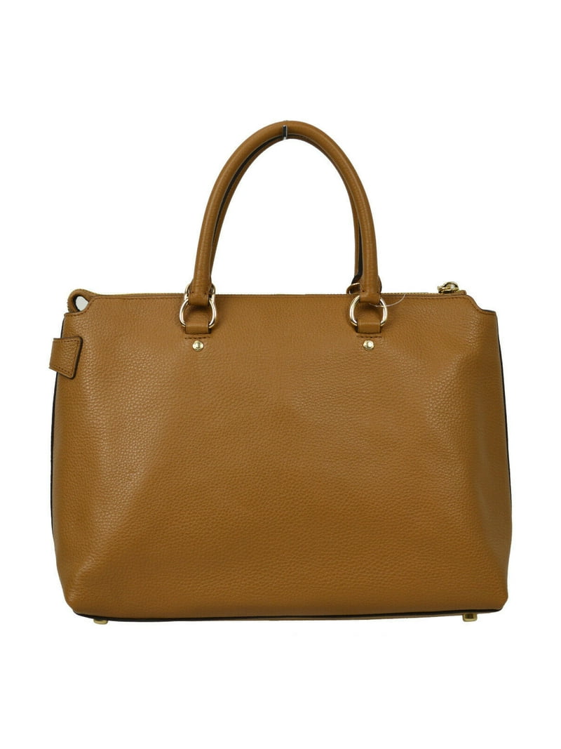 New Coach F31467 Saddle Beige Ema Pebbled Leather Shoulder Bag