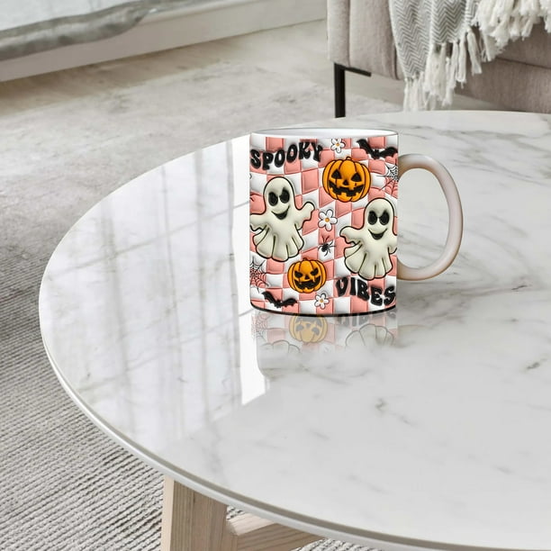 Tazas Nueva taza de café de Halloween espeluznante Taza de agua Calabaza de Halloween Taza de Halloween
