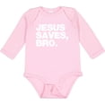 thumbnail image 3 of Inktastic Jesus Saves Bro Christian Boys or Girls Long Sleeve Baby Bodysuit, 3 of 5