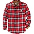 thumbnail image 1 of Legendary Whitetails Men's Standard Buck Camp Flannel Shirt, Racing Red Plaid, Medium, 1 of 1