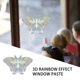 thumbnail image 3 of Pegatinas de ventana de arcoíris 3D Calcomanías para el hogar de vidrio reflectante de mariposa estrella (1) Hugtrwg Para estrenar, 3 of 7