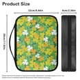thumbnail image 4 of FKELYI Faux Leather Bible Cover with Handle St.Patrick's Day Shamrock Print Church Bible Bag Lightweight Book Organizer Holder with Zipper Pocket for Prayer Outdoor Study Supplies, 4 of 6