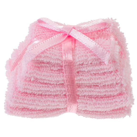 2pcs Miniature Dollhouse Towels - Realistic Bath Towels for Doll Bathroom Accessories and Scene Decoration