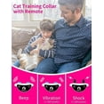 thumbnail image 2 of PetJoy Cat Shock Collar with Remote,2 in 1 Cat Training Collar with 4 Modes,Auto Anti Meow Collar,Mild and Helpful,Pink,Christmas Birthday Gifts, 2 of 8