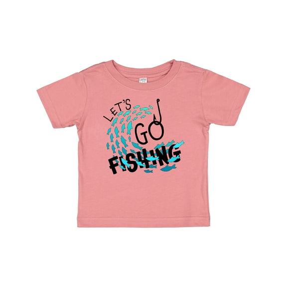Inktastic Let's Go Fishing Boys or Girls Baby T-Shirt