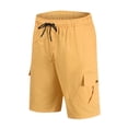 thumbnail image 4 of Kcolen Mens Shorts Casual Stretch Waist Men's Summer Casual Slim Fit Shorts with Lace Up Design Solid Color Lightweight Comfortable Pants for Youth and Young Adults, 4 of 9