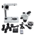 thumbnail image 1 of 21MP 2K USB Microscope Camera 56LED Trinocular Stereo Microscope 7X-45X Zoom AC100-240VUS Plug, 1 of 5