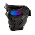 thumbnail image 3 of Huhudde Motorbike Motorcycle Off-Road Riding Goggles Glasses With Face Mask Open Face Helmet, 3 of 8
