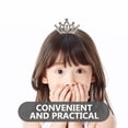 thumbnail image 4 of 2Set Princess Crown Mini Crown Headband for Toddler Girls with Rhinestone Tiara and Hair Comb, 4 of 8
