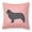 Pink, variant on Carolines Treasures BB3664PW1818 Newfoundland Checkerboard Pink Fabric Decorative Pillow