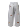 thumbnail image 6 of Women's Baggy Graphic Sweatpants Drawstring Casual Streetwear Sports Trousers With Pockets, 6 of 6