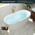thumbnail image 5 of FerdY Bali 59" Acrylic Freestanding Bathtub in Modern White. FerdY-02538-1500, 5 of 9