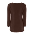 thumbnail image 5 of Bovemsi Womens Sweaters Casual Solid Long Sleeve Jumper Blouse Fall Sweaters, 5 of 5