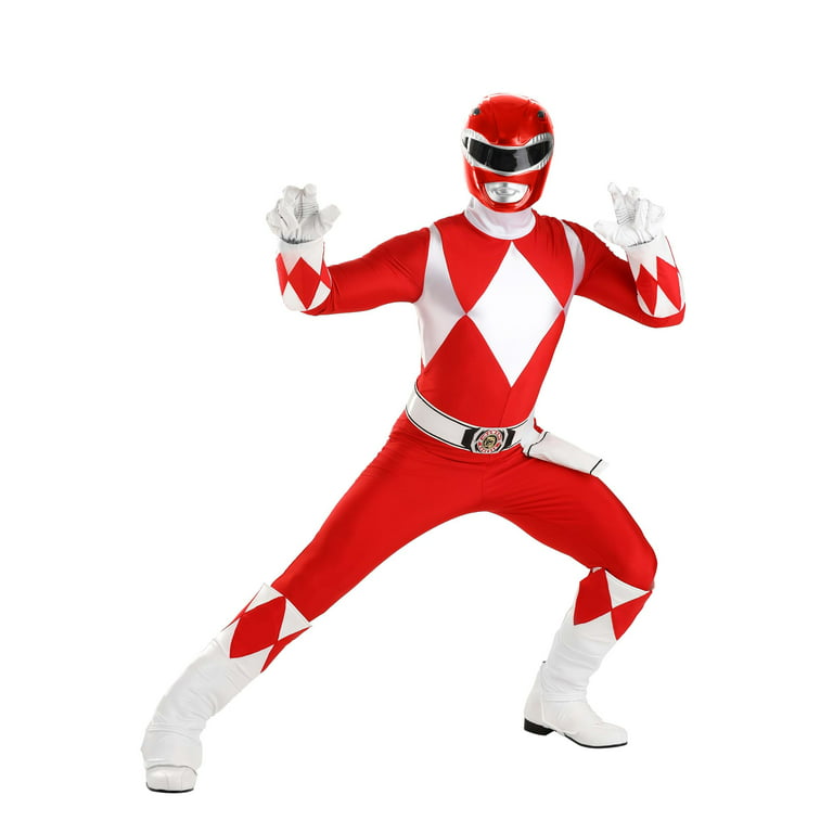 Authentic Adult Power Rangers Red Ranger Costume 