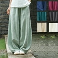 thumbnail image 1 of WILLBEST Pantalones Casuales para Mujer, Pantalones Deportivos de Cintura Elástica con Cordón de Color Sólido para Mayor Comodidad y Estilo, Ideales para el Ocio y el Uso Diario. Extra Grande, 1 of 5
