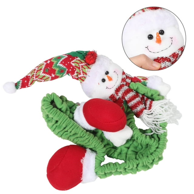 OUNONA Elastic Computer Screen Decorations Snowman Monitor Border Sleeve For Users With Festive Preferences 1Pack Back to School