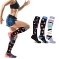 Extreme Fit Knee High Women's Compression Socks Medical Designs, 3