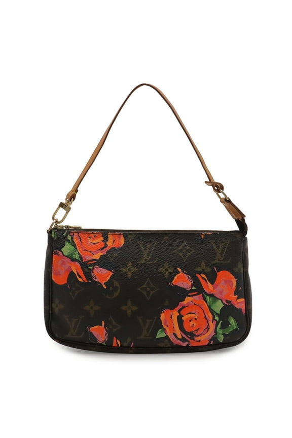 Pre-Owned LOUIS VUITTON Louis Vuitton Monogram Rose Pochette Accessoires Handbag Pouch M48615