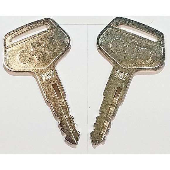 Par De Llaves De Encendido De Equipos Komatsu Para Komatsu Kalmar Dressta Sakai - Número De Pieza 787 (2 Llaves) 2019