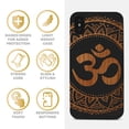 thumbnail image 4 of Case Yard Wooden Case for iPhone-XS-Max Soft TPU Silicone cover Slim Fit Shockproof Wood Protective Phone Cover for Girls Boys Men and Women Supports Wireless Charging Ohm Mandala Design, 4 of 7