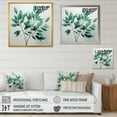 thumbnail image 4 of Designart "Subtle Leaf Impressions In Teal Tenderness I" Leaves Wall Art Prints, 4 of 7
