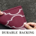 thumbnail image 6 of Burgundy Geometric Quatrefoil Pattern Door Rugs,Washable Non Slip Door Mats Indoor,Decorative Door Mats,Entry Mat Indoor for Entrance,Bedroom,Kitchen,Bathroom,20"x32", 6 of 6