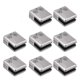 thumbnail image 1 of Glass Clamp, 8 Pack Stainless Steel Square Clamp 6-8mm Glass Clip Clamp Bracket Flat Back, 1 of 4
