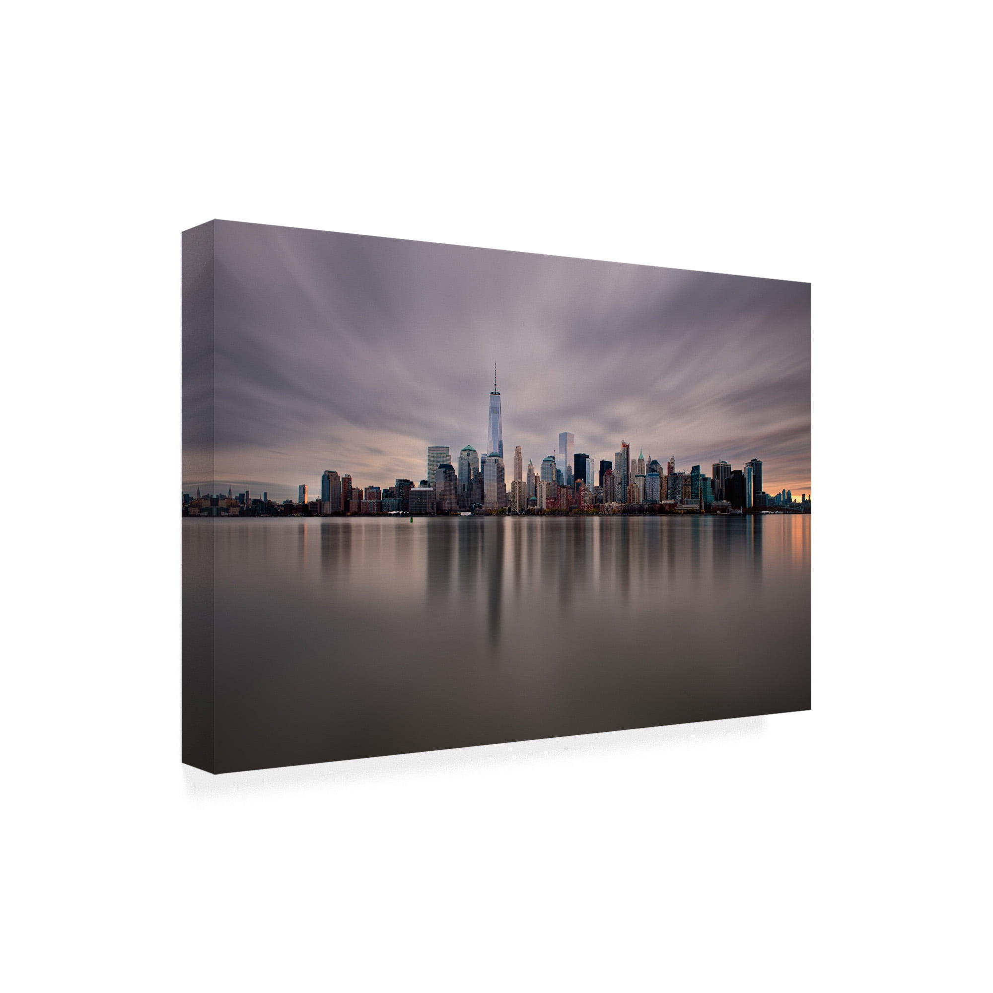 Trademark Fine Art 'Dawn over Downtown Manhattan' Canvas Art by David Ayash