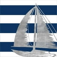 thumbnail image 2 of Great Art Now Silver Coastal on Blue Stripe IV by Gina Ritter, Framed Wall Art, 13W x 13H, 2 of 3