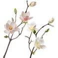 Artificial Flowers Magnolia Artificial Flowers, 3 Pieces of 20.1 inches