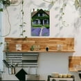 thumbnail image 4 of Vintage Tin Sign MetalPlate 8"x12" Home Wall Decor Indoor cadvlck Cottage flower beds lavender-dominated display, 4 of 8