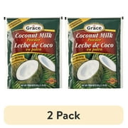 (2 pack) Grace Coconut Milk Powder, 50g Pouch, Shelf-Stable, Lactose-Free