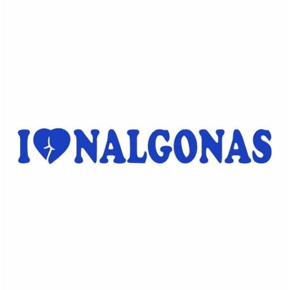 I Love Nalgonas Vinyl Decal Sticker UV & Waterproof Bumper Window Laptop Automotive Water Bottle Gift accessories – BLUE 7"