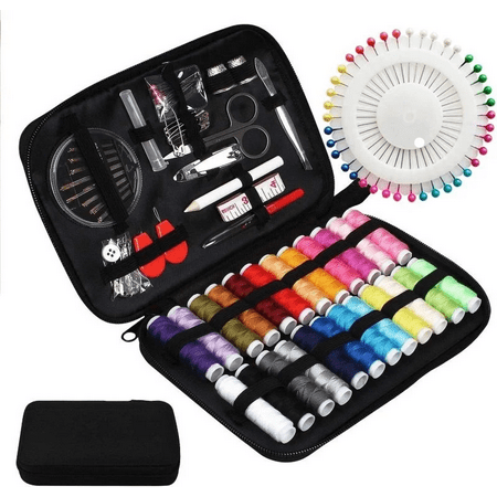 126 Pcs Mini Portable Hand Sewing Supplies Products Needle Button and Machine Thread Travel Kit for Adults Basic Sewing To Make Sewing Accessories and Supplies