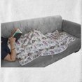 thumbnail image 6 of Cartoon Airplane Soft Flannel Fleece Blanket, Watercolor Style Hot Air Balloons with Aircraft in the Sky Pastel Colors, Cozy Plush for Indoor and Outdoor Use, 70" x 90", Multicolor, by Ambesonne, 6 of 6