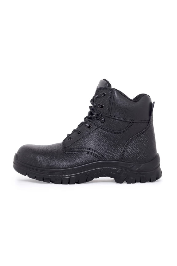Mens Steel Toe Work Boot Slip Resistant SD Tradesman Black