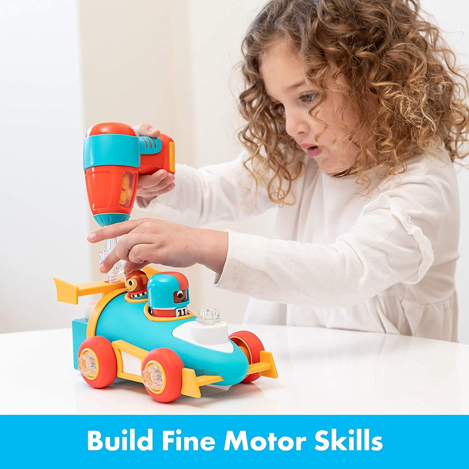 Educational Insights Design and Drill Bolt Buddies Race Car Play Vehicle