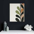 thumbnail image 4 of COMIO  Boho Wall Art Wood Mid Century Modern Decor Sage Boho Wall Decor Minimalist Bohemian Bedroom Decor Canvas Prints Ready To Hang for Bedroom Living Room, 4 of 4