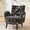 Black, variant on S-HOME Modern Style Armchair in Boucle Fabric with Side Storage Pocket and Solid Wood Legs for Living Room Office Reading Chair, khaki
