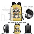 thumbnail image 6 of Uourmeti Large Practical Space Backpack, 17 Inch Adjustable Comfort Straps School Backpack Adjustable Pressure Relief Shoulder Straps School Bookbag, 6 of 6