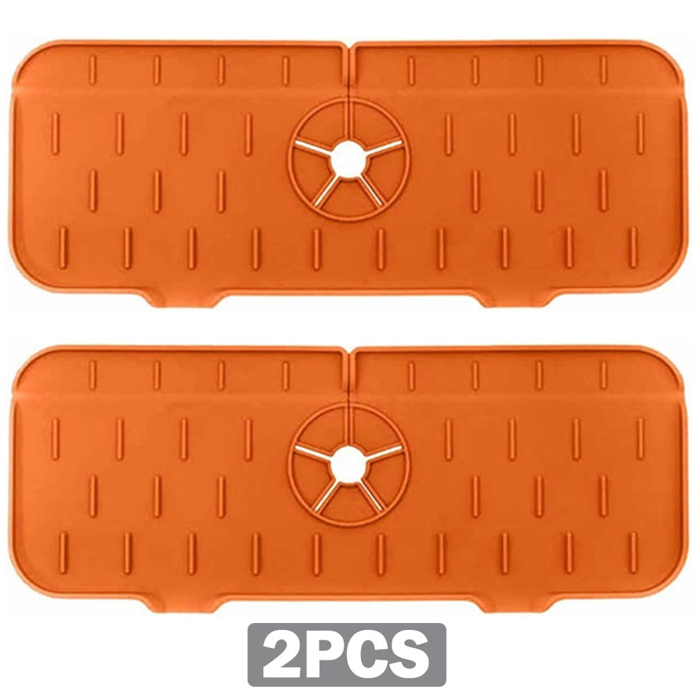 2pcs Sink Splash Guard Premium Silicone Water Splash Guard for Sink