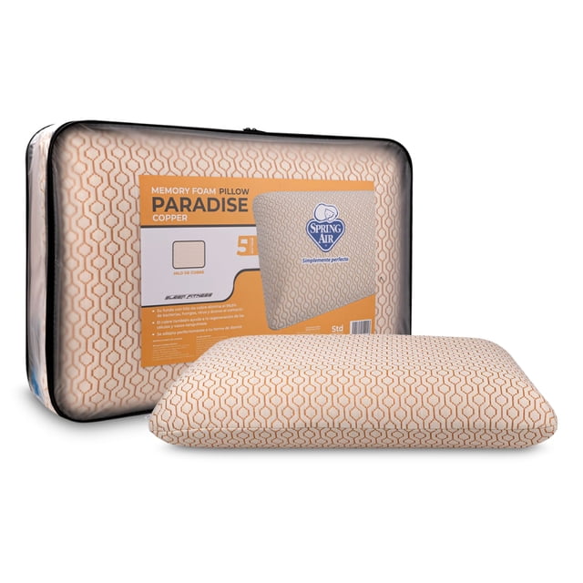Almohada King Size Spring Air Paradise Copper con Partículas de Cobre