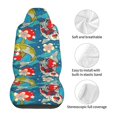 thumbnail image 5 of Yiaed Japanese Koi Print Car Seat Covers,Universal Auto Seats Protector Fits for Car,SUV Sedan,Truck,Automotive Seat Covers & Accessories(Two packs), 5 of 7